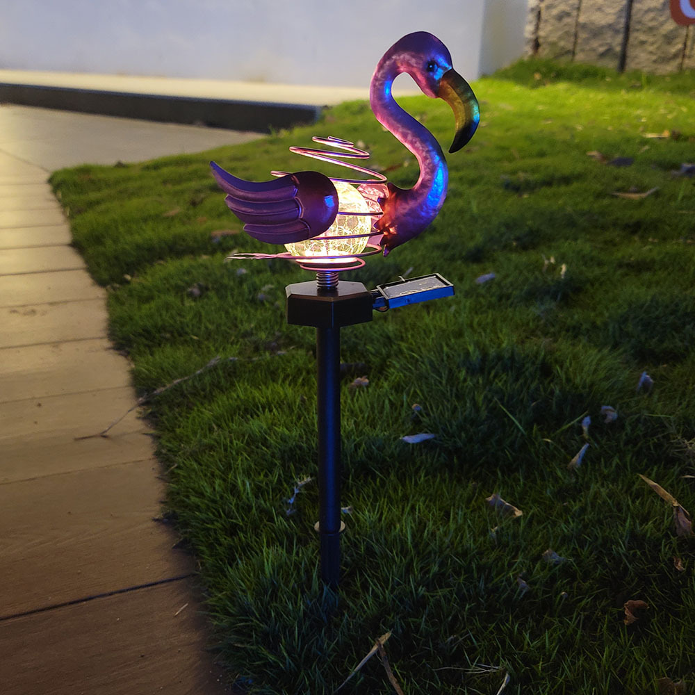 Solar Powered Iron Metal Garden Light