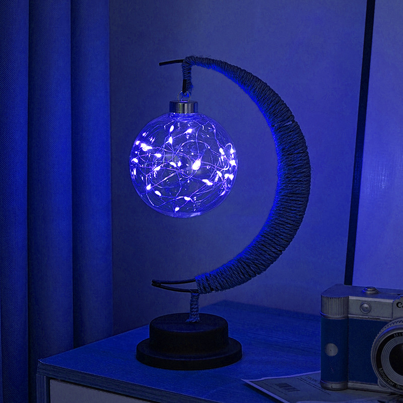Enchanted Lunar Table Lamp Magical LED Galaxy Moon Night Light