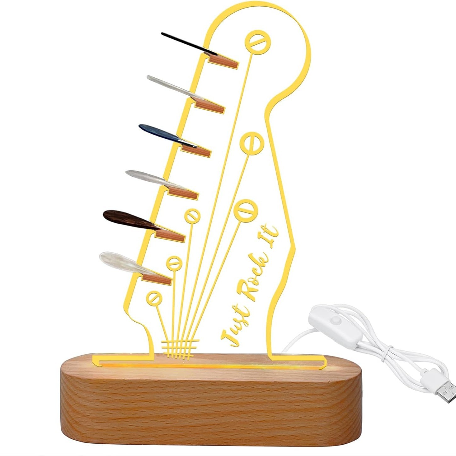 🔥LAST DAY SALE 20% OFF🔥Light Up Guitar Pick Holder