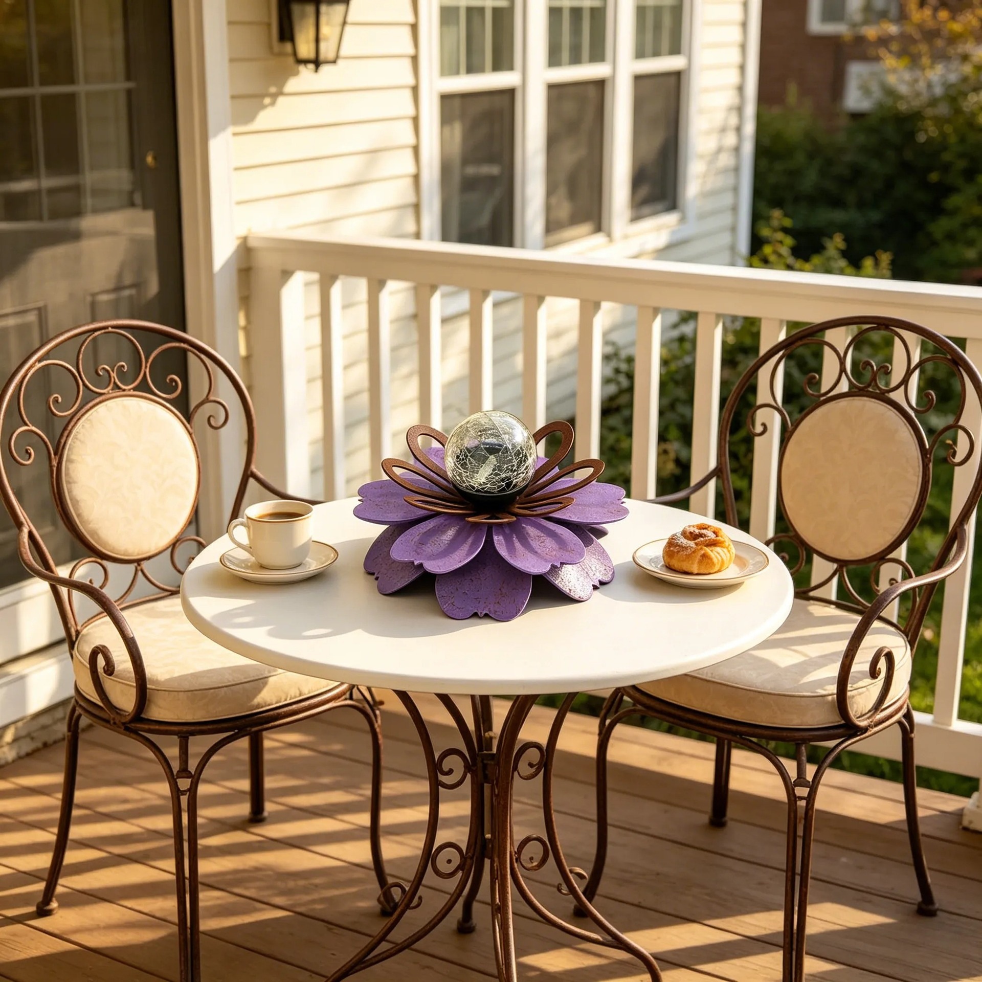 Solar Metal Flower Light