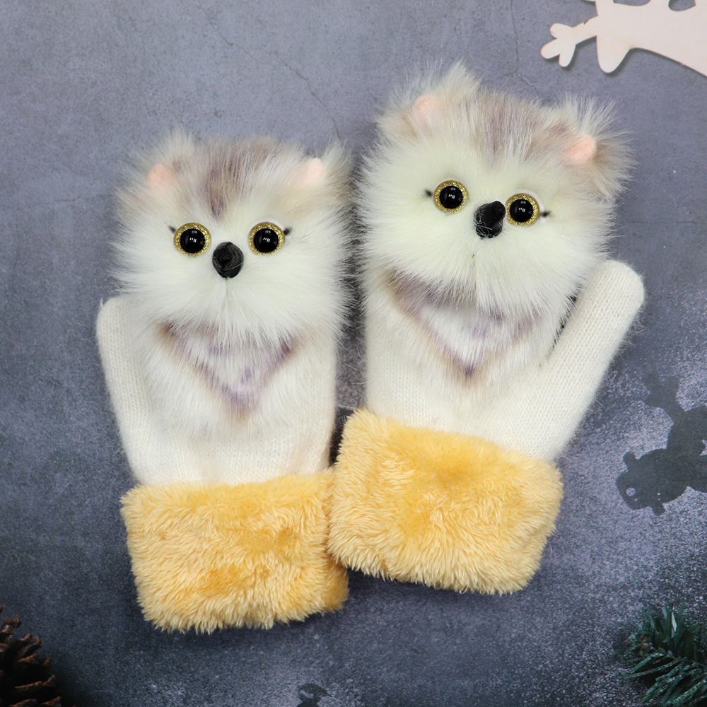 🎉The Perfect Gift ✨Hand-knitted animal Mittens