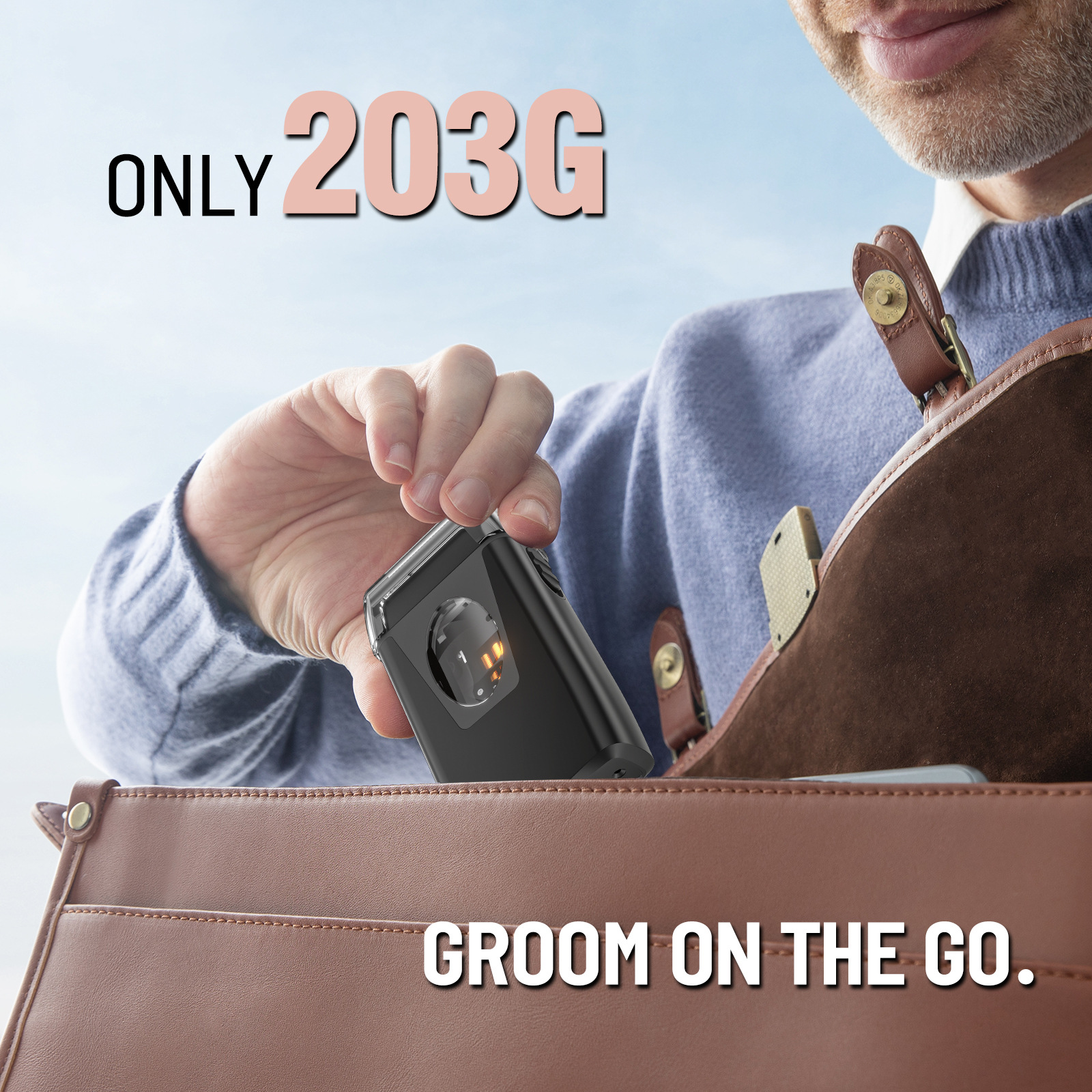 Professional Electric Shaver With Double-Layer Titanium Foil Metal Head