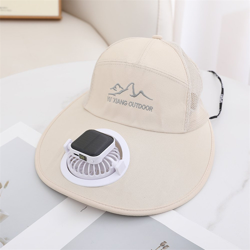 Sun Hat With Solar Powered Fans