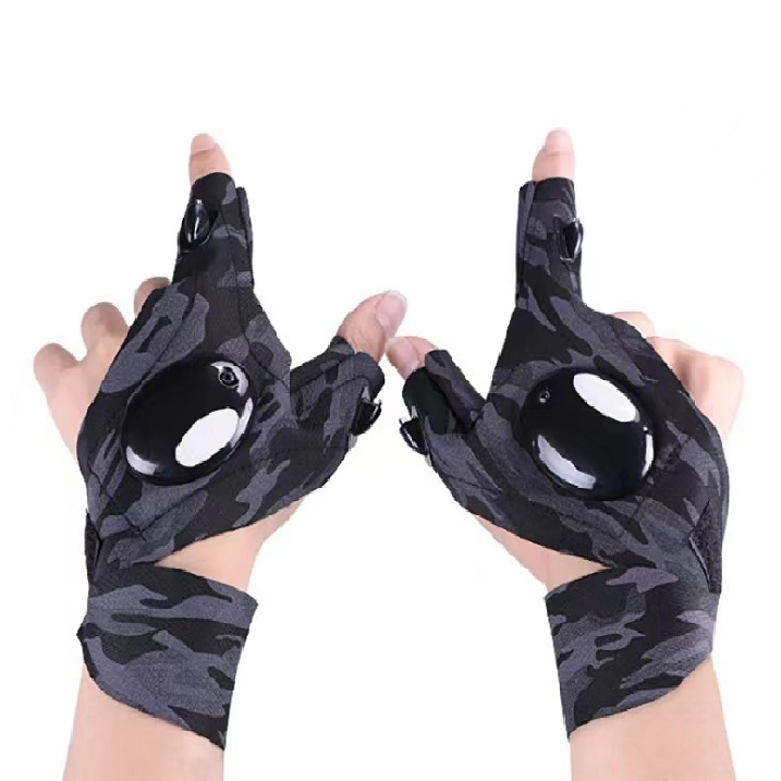 🔥You Must Own🔥 Hands-Free LED Half Finger Gloves