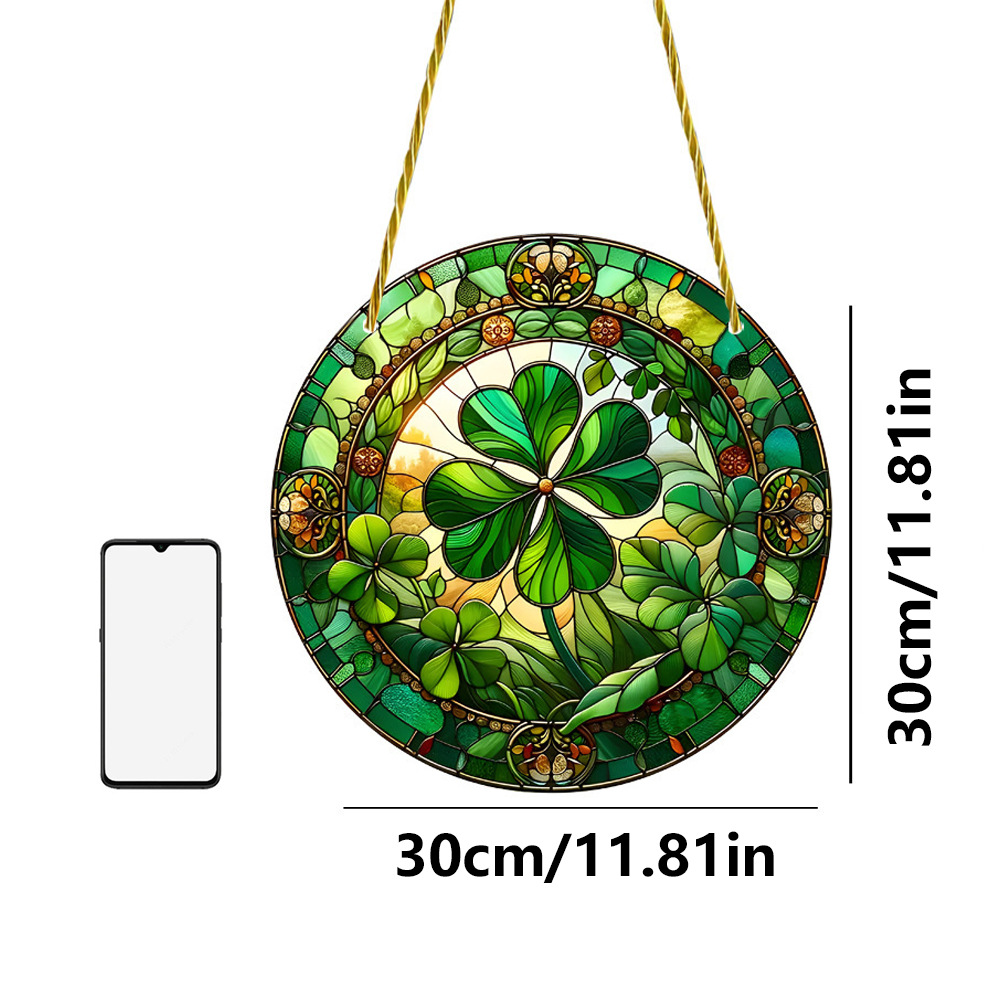 🍀Good Luck Clover Suncatcher - Represents Faith, Hope And Love