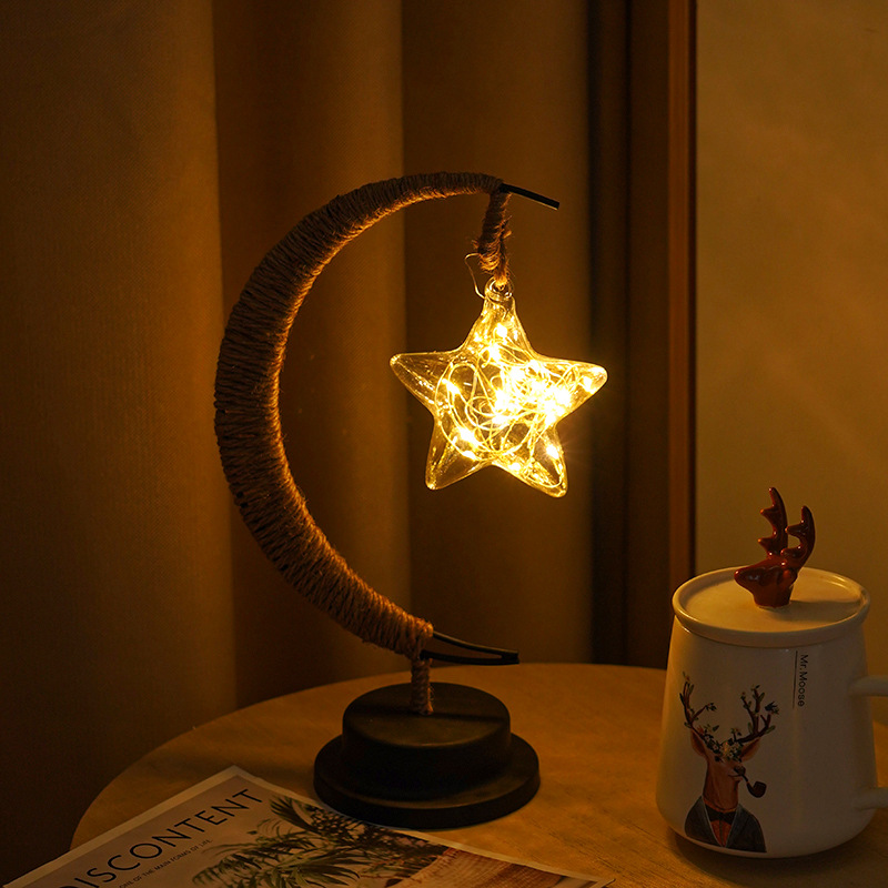 Enchanted Lunar Table Lamp Magical LED Galaxy Moon Night Light