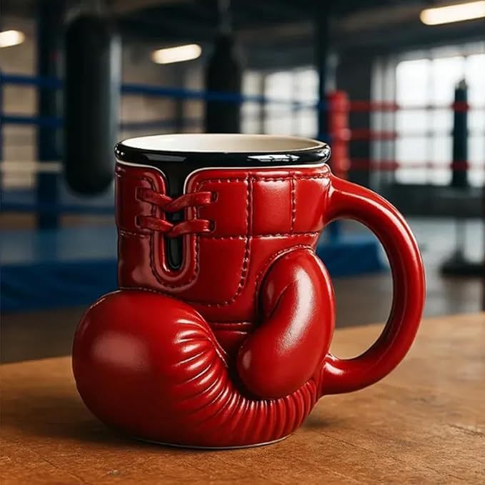 🥊☕️ Knockout Coffee, Champion Style – The Handmade Boxing Glove Mug That Packs a Caffeinated Punch! 💥✨