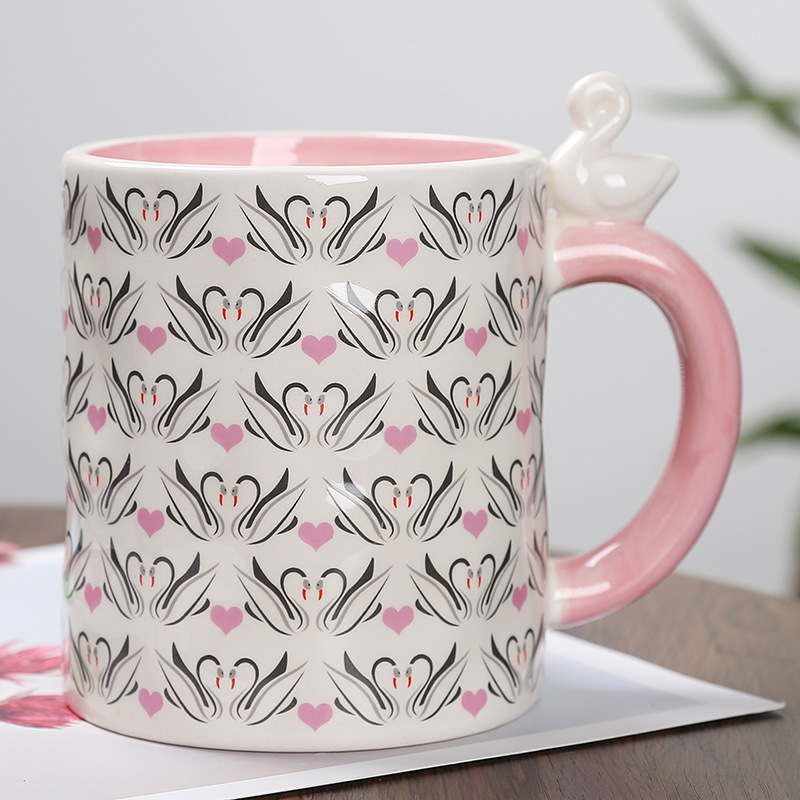 Animal Shaped Ceramic Cup with Handle