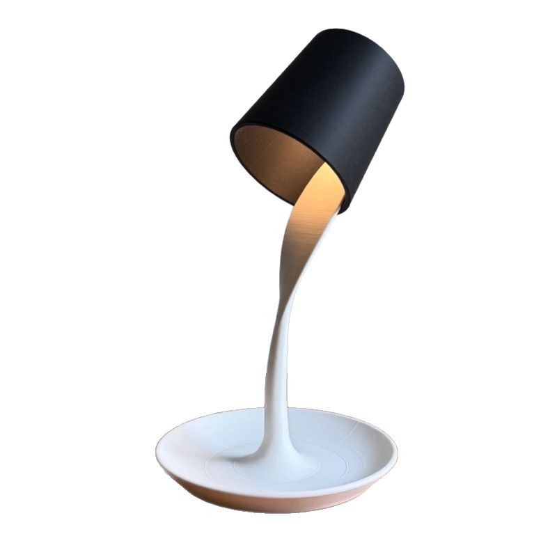 3D-Dynamic Table Lamp with Tray, Eco-Chic Lighting for Modern Living Spaces