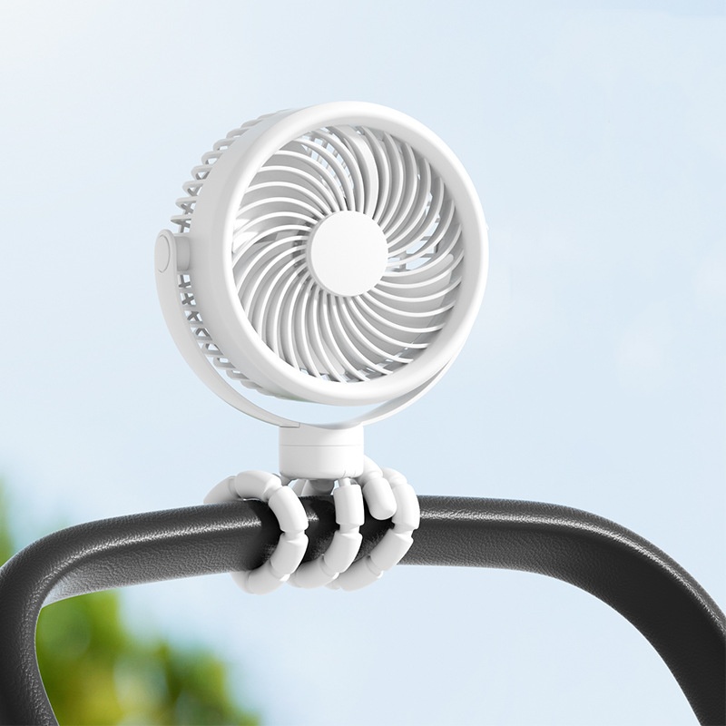 Rechargeable Golf Cart Fan with Flexible Tripod