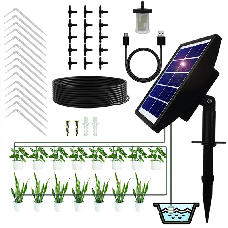 Solar Automatic Plant Self Watering Devices- Solar Drip Irrigation System