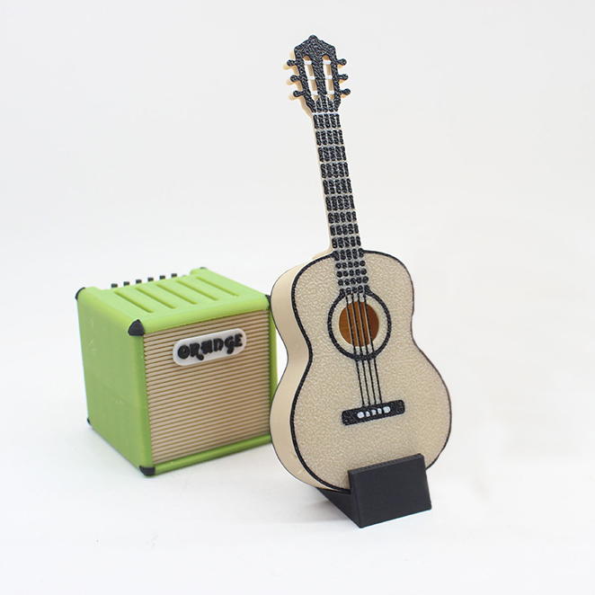 3D Printed Guitar Pick Organizer & Key Keeper, Custom Music Gift for Musicians