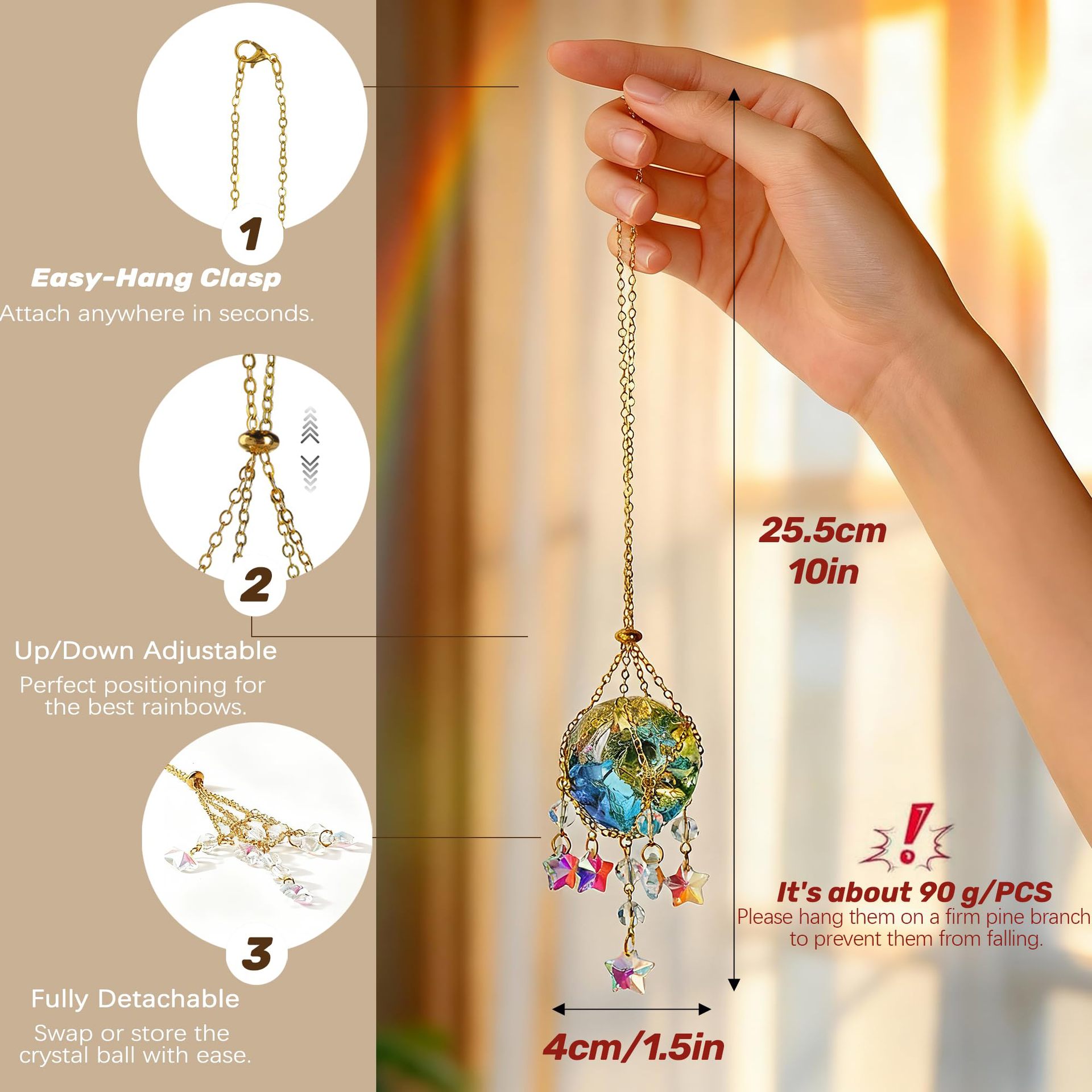 ✨ Crystal Sun Catcher