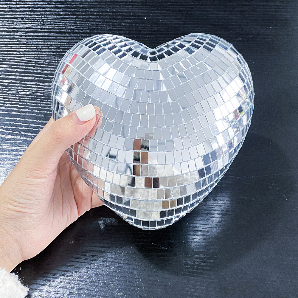 Retro Reflective Disco Heart Handmade Gifts