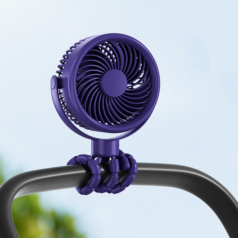 Rechargeable Golf Cart Fan with Flexible Tripod