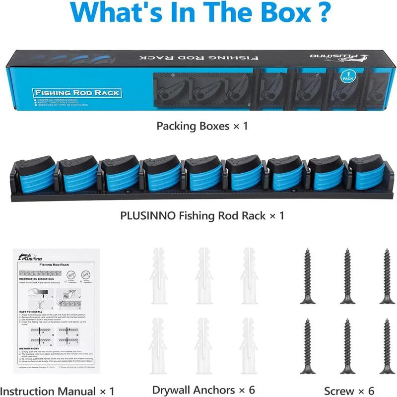 🔥Wall Mounted Fishing Rod Rack