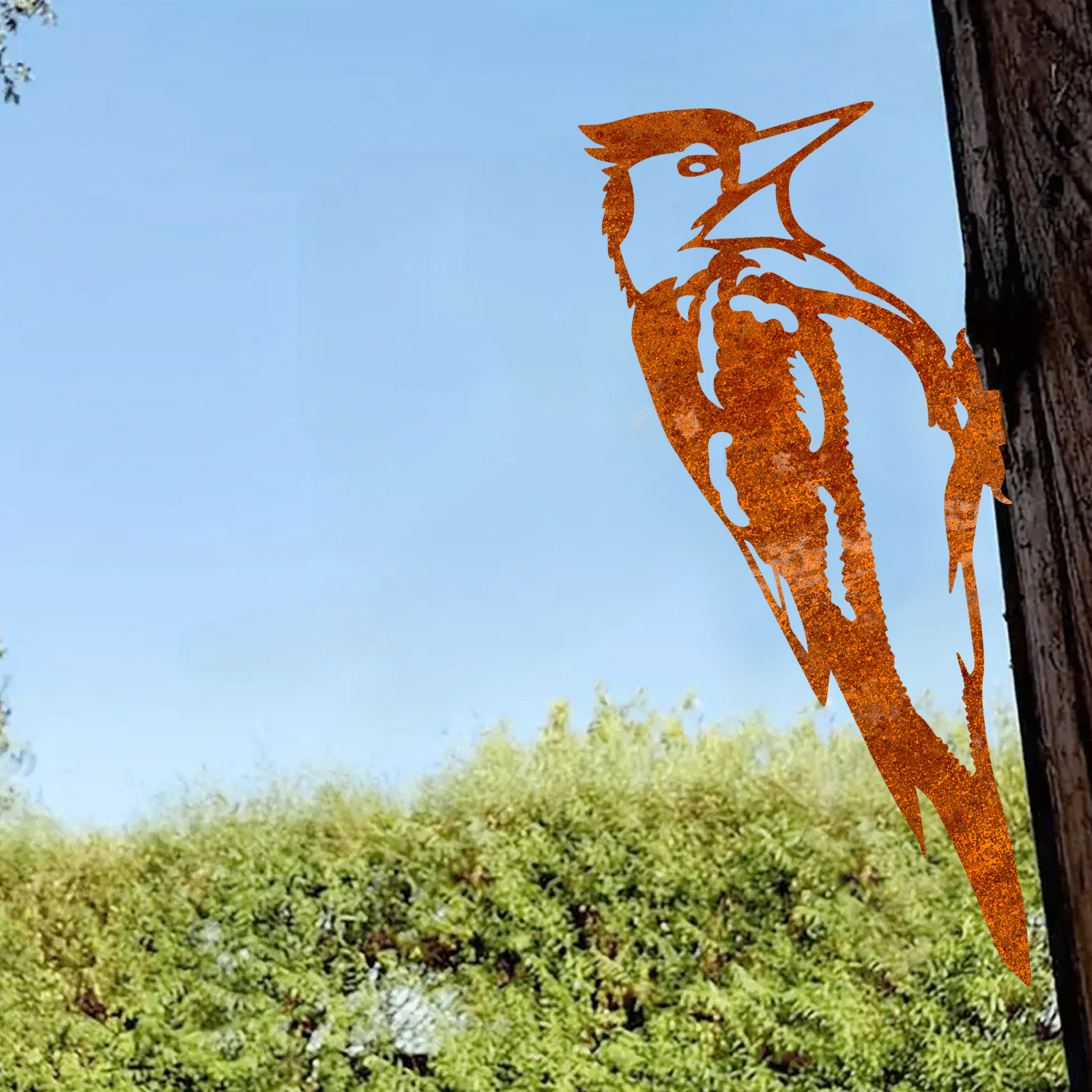 Farm Peeping Animal Rusty Metal Art Outdoor Decor