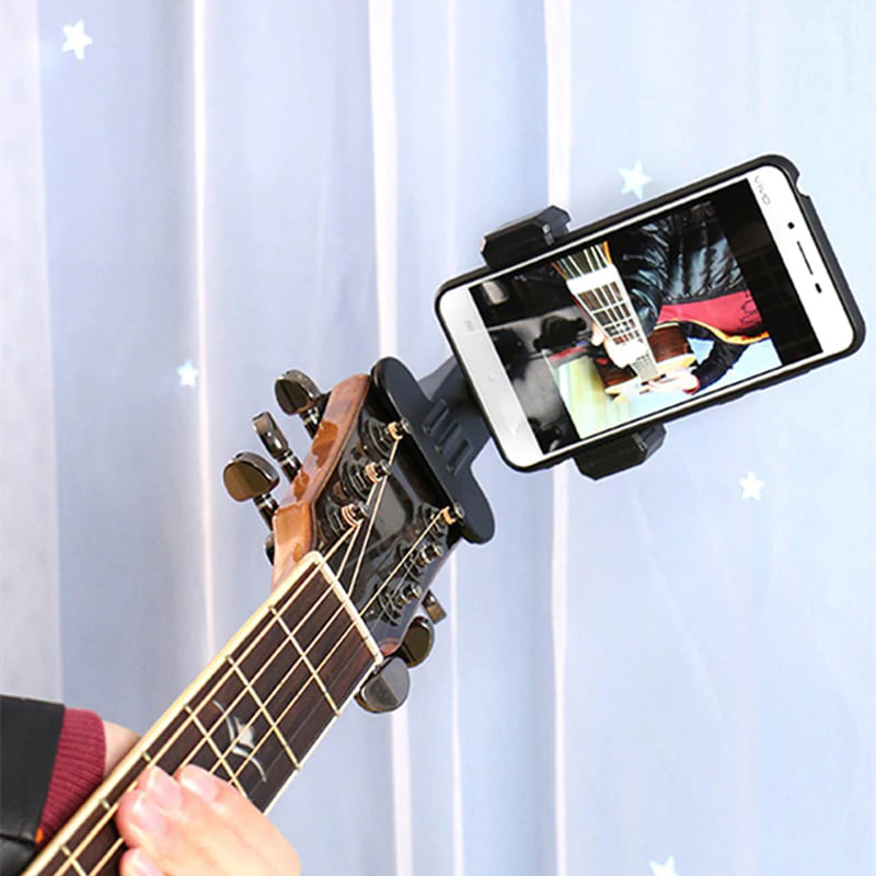 Guitar Head Phone Holder Cell Phone