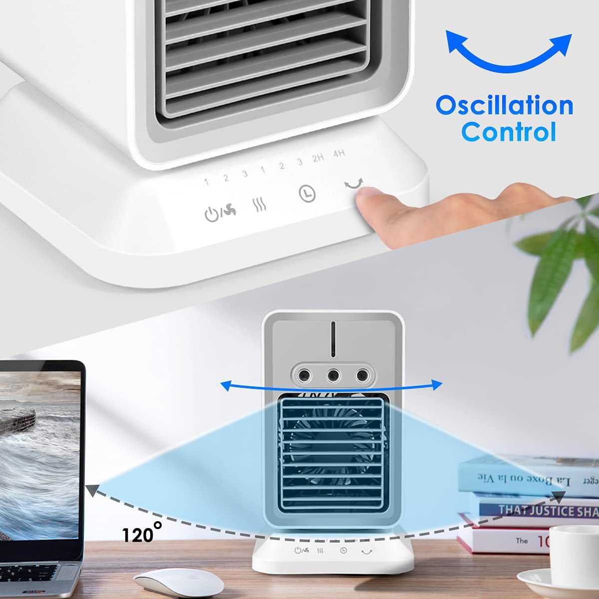 Rechargeable 3-IN-1 Portable Air Conditioners Fan