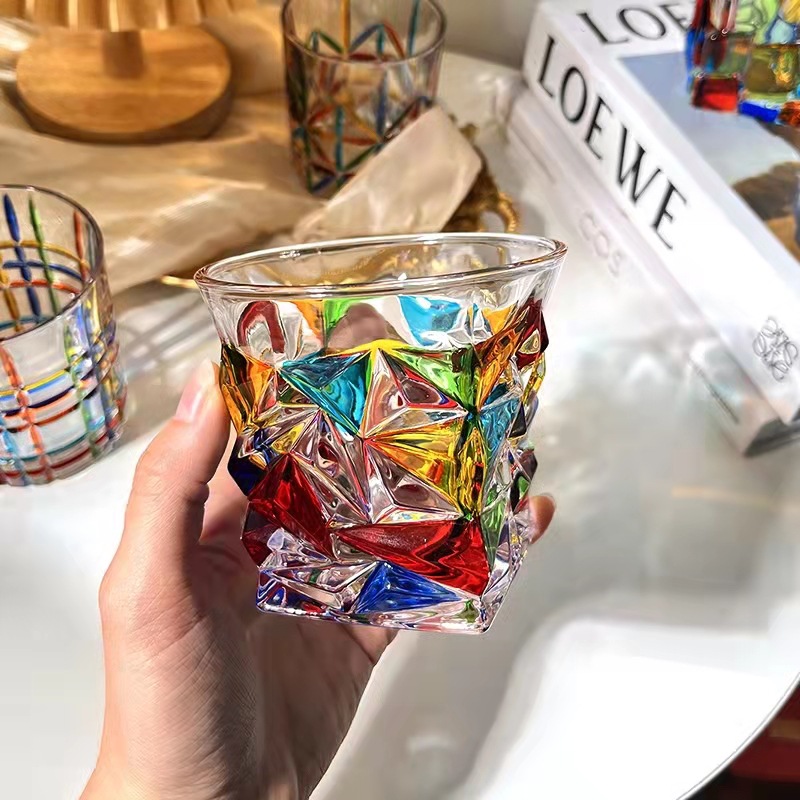 Colorful Whiskey Glass