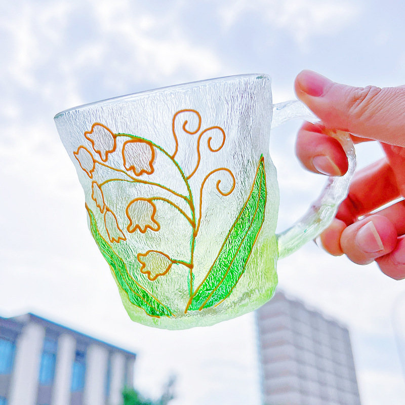 ❄️13.5oz Hand-painted Crystal Bloom Mug