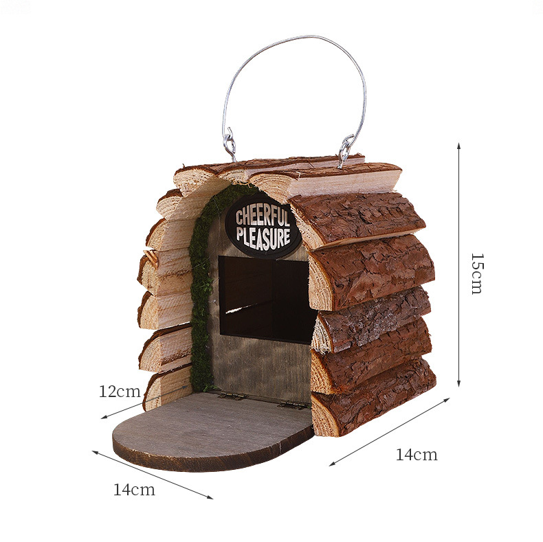 Rustic Cedar Birdhouse for Small Backyard Birds