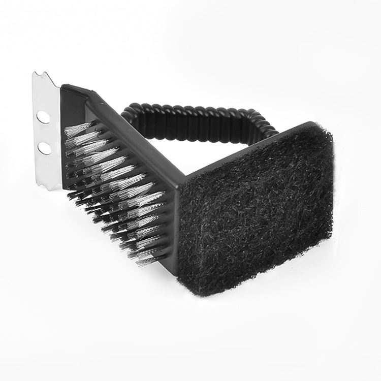3 in 1 BBQ Grill Cleaner Brush With Scraper