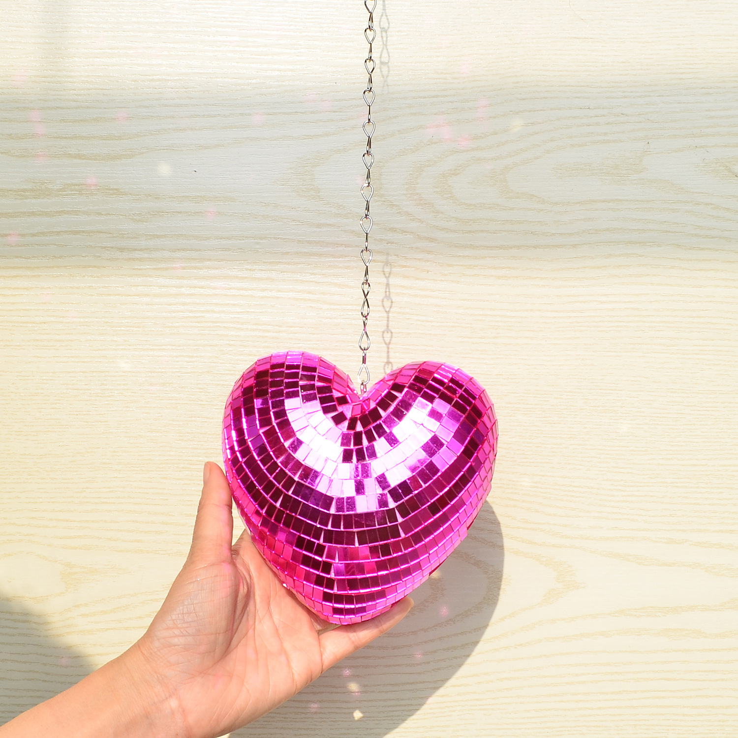 Retro Reflective Disco Heart Handmade Gifts