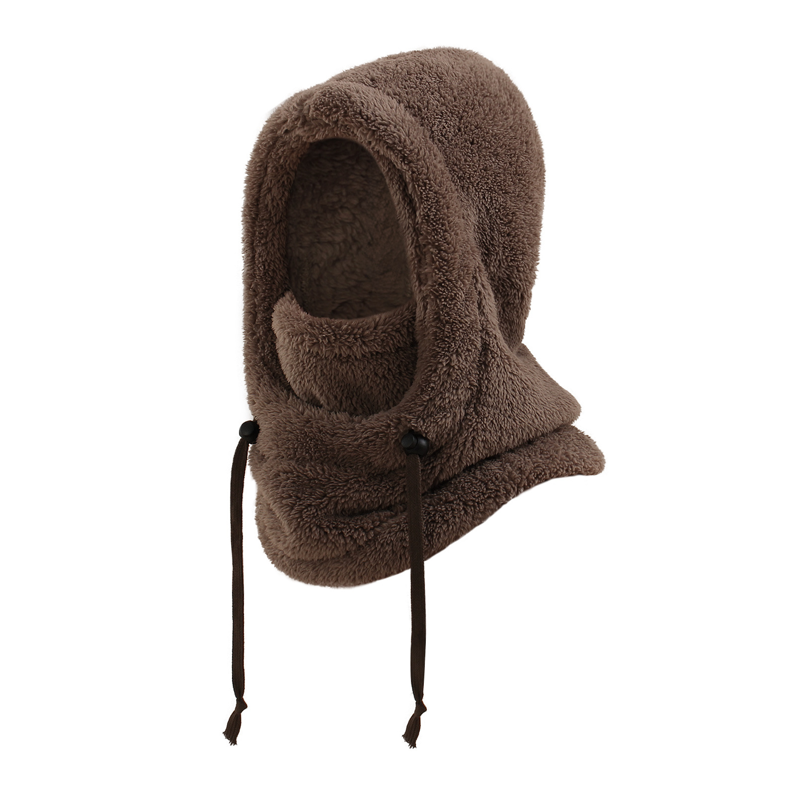 Winter Balaclava & Neck Warmer Hat - Windproof Thermal Kids Full Face Mask with Detachable Hood