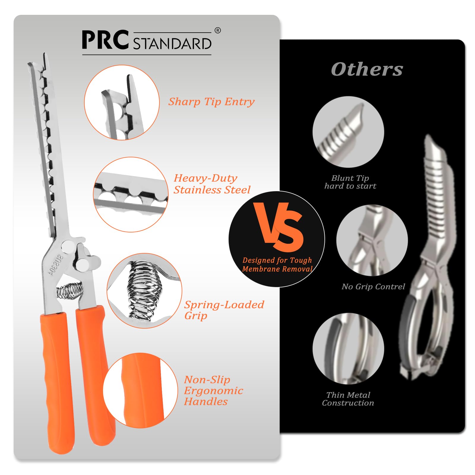 Stainless Steel Rib Membrane Remover Tool