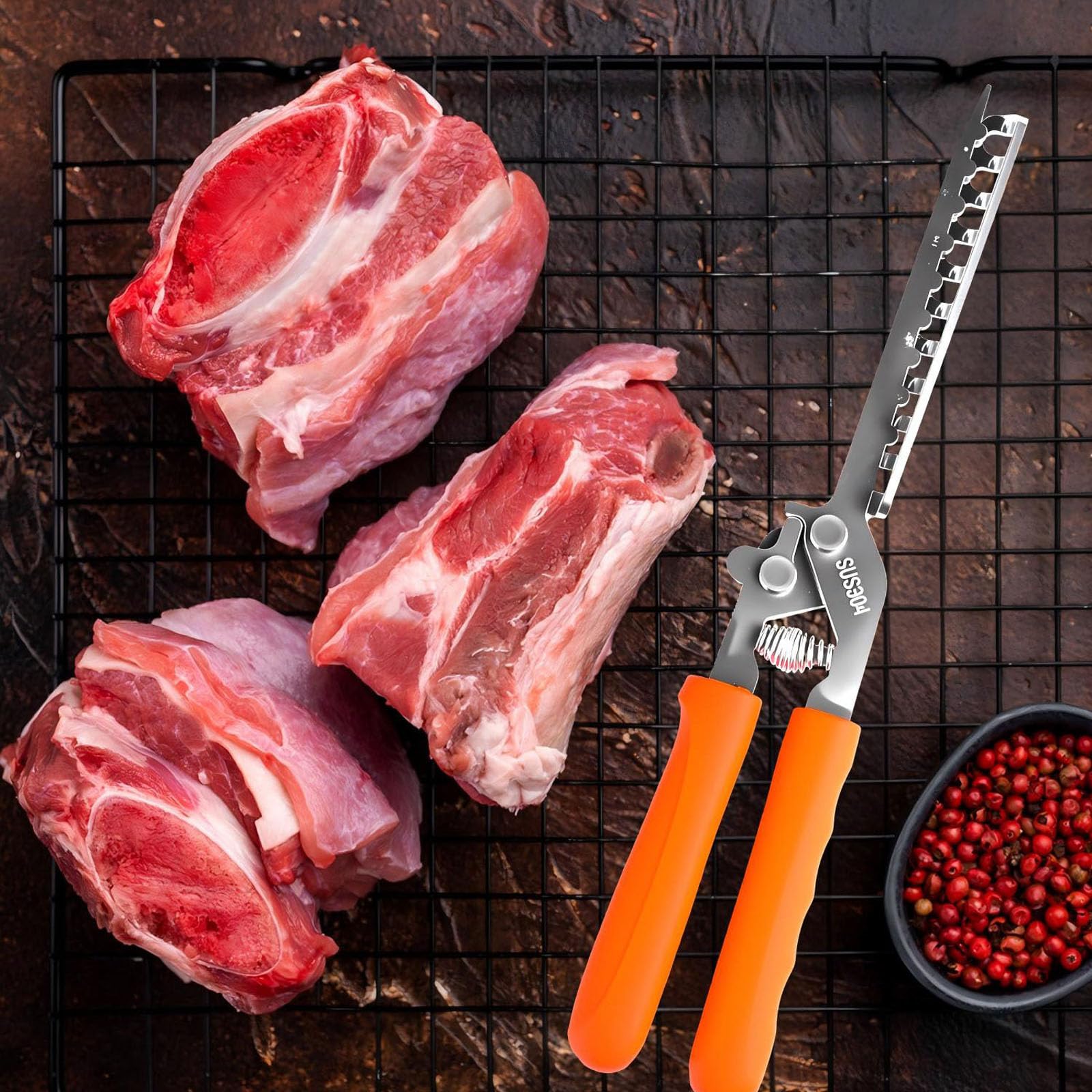 Stainless Steel Rib Membrane Remover Tool