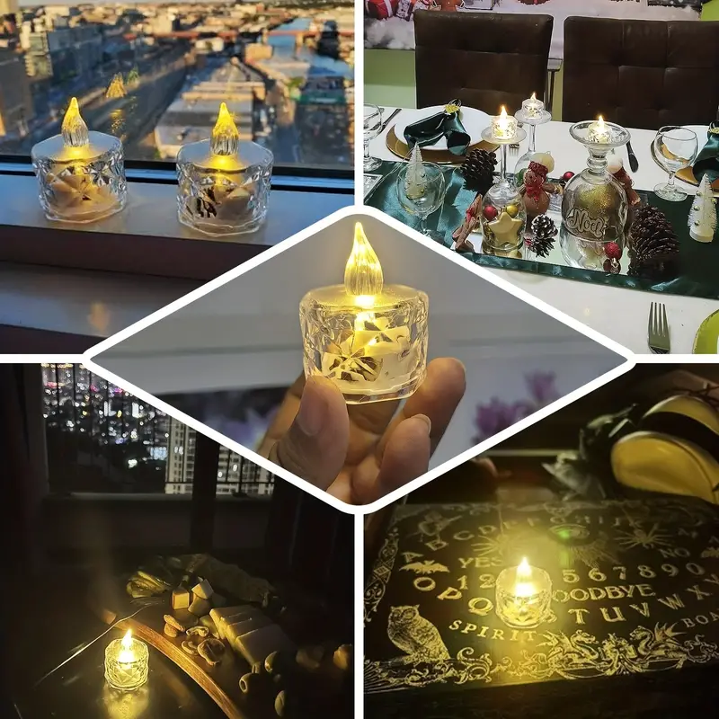 ON SALE🔥3pcs(S/M/L)/SET Crystal Flameless Candle Light