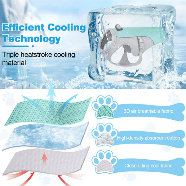 🔥 Ice Cooling Dog Protective Vest