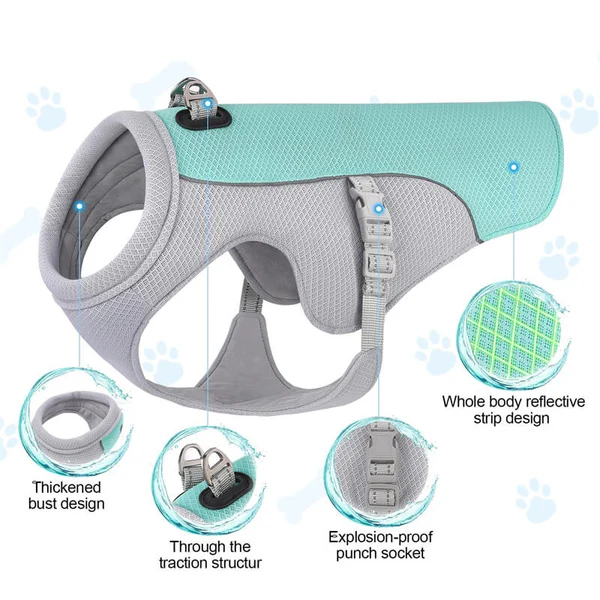 🔥 Ice Cooling Dog Protective Vest