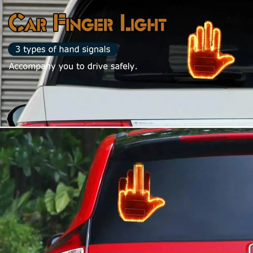 Led Middle Finger Sign for Car