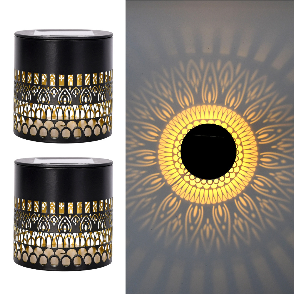 🌞 Solar Mandala Projection Light – Boho Outdoor Ambiance ✨