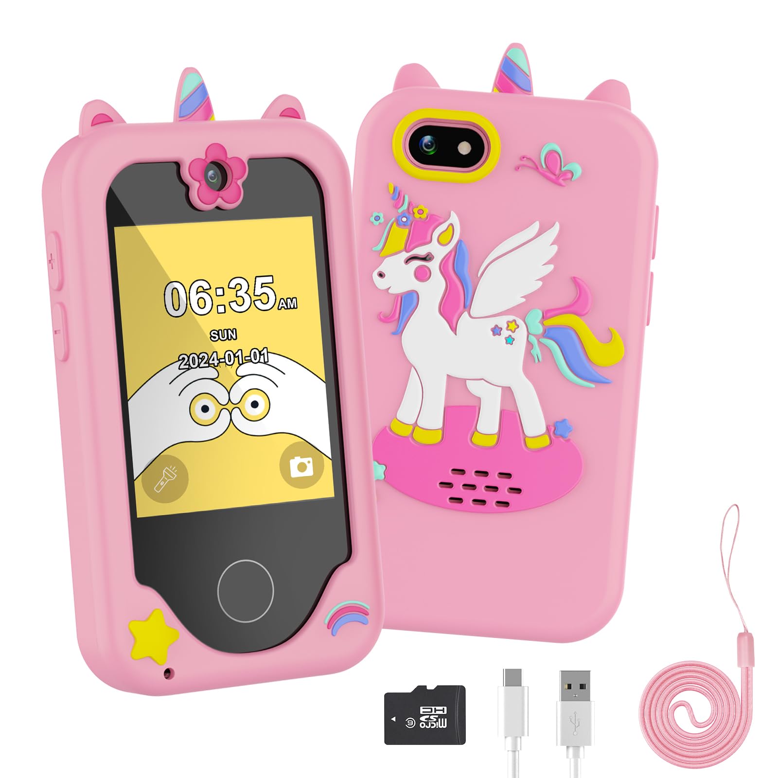 Kids Smart Phone for Girls Unicorns Toys