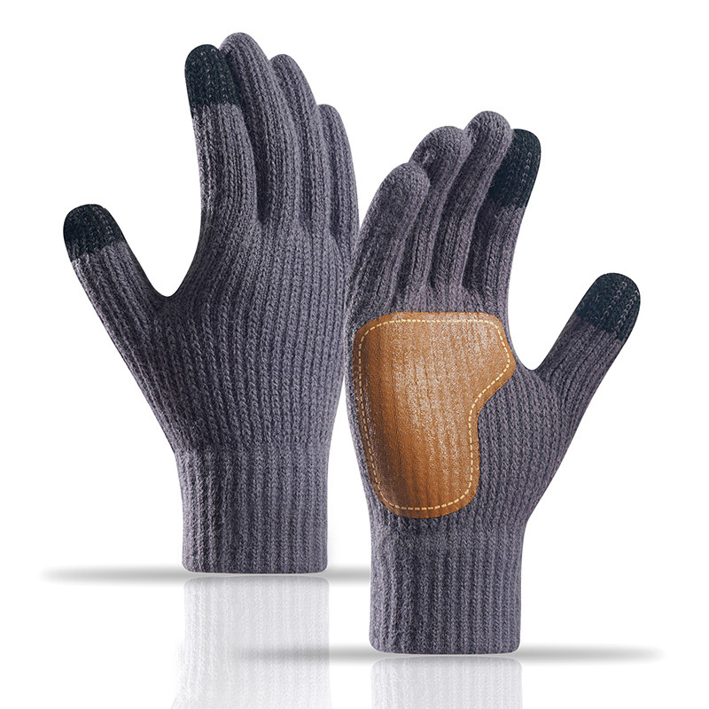 Womens Gloves with Touchscreen Wool Knit