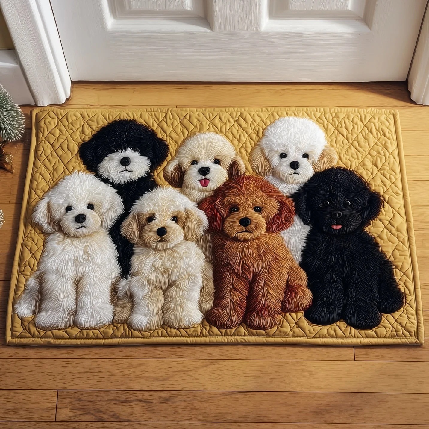 Hand-Quilted Doormat with Artisan Designs | Soft & Durable