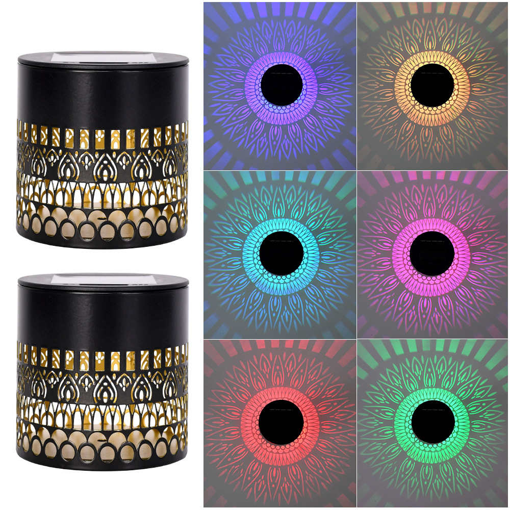 🌞 Solar Mandala Projection Light – Boho Outdoor Ambiance ✨
