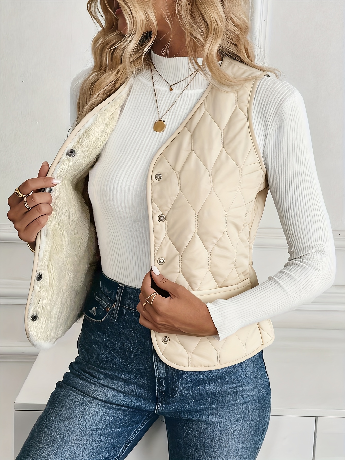 Women's Elegant Winter Vest Jacket