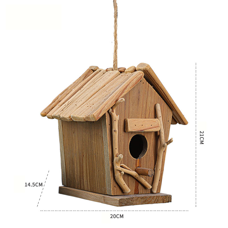 Wooden Hummingbird House