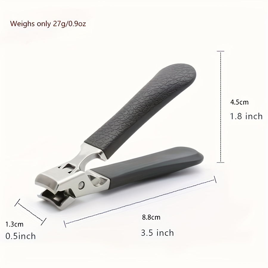 Heavy-duty stainless steel splash-proof nail clippers for thick nails