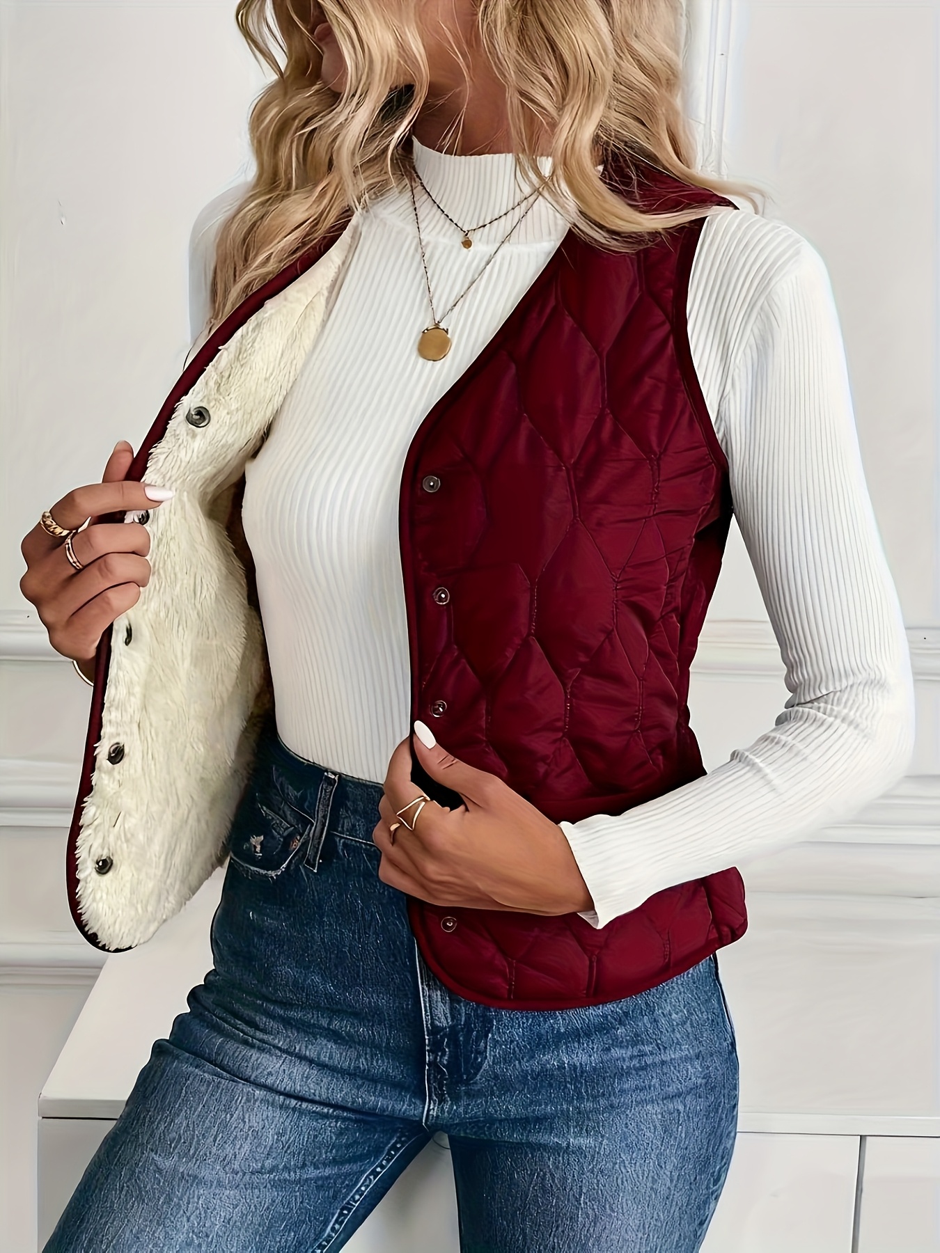Women's Elegant Winter Vest Jacket