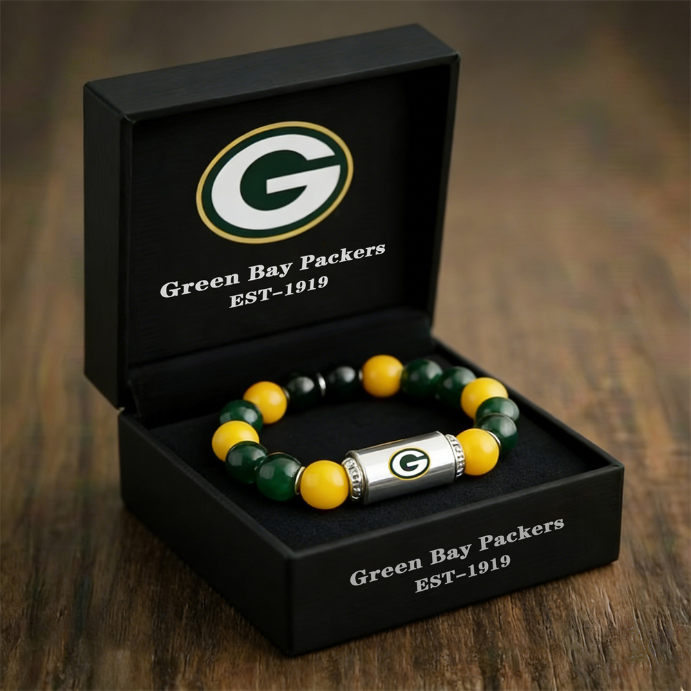 NFL Football Team Motivational Beaded Bracelet