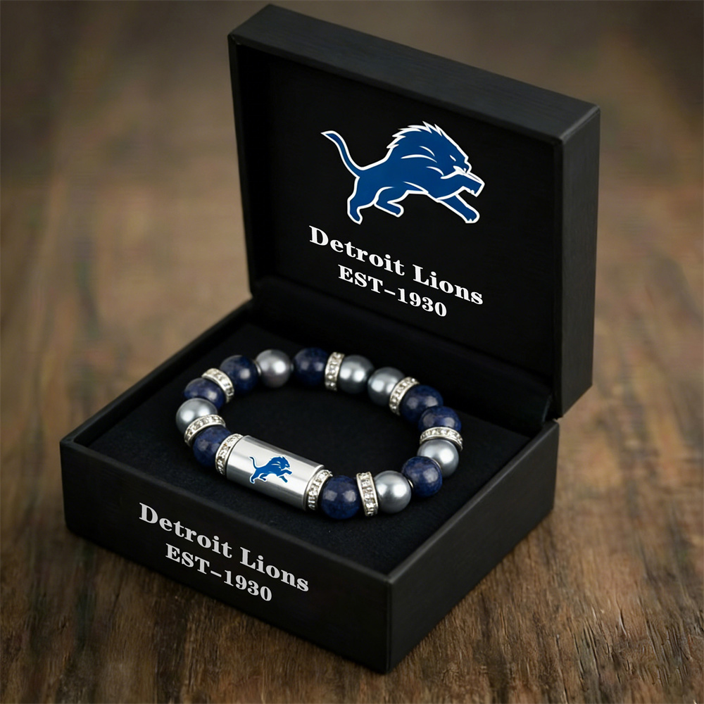 NFL Football Team Motivational Beaded Bracelet