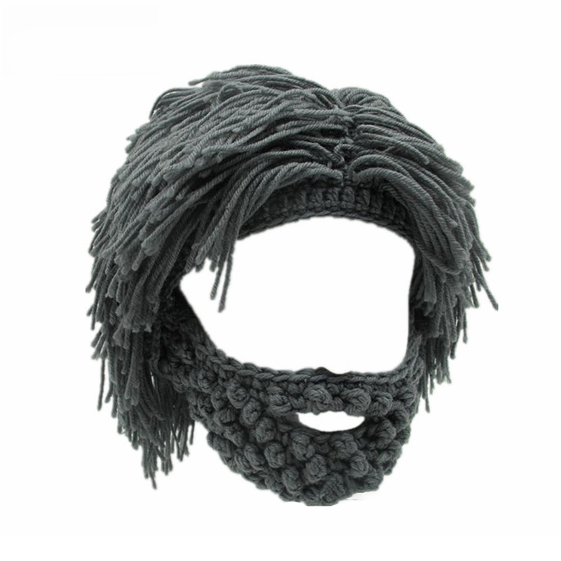 Handmade Crochet Beard and Long Hair Set
