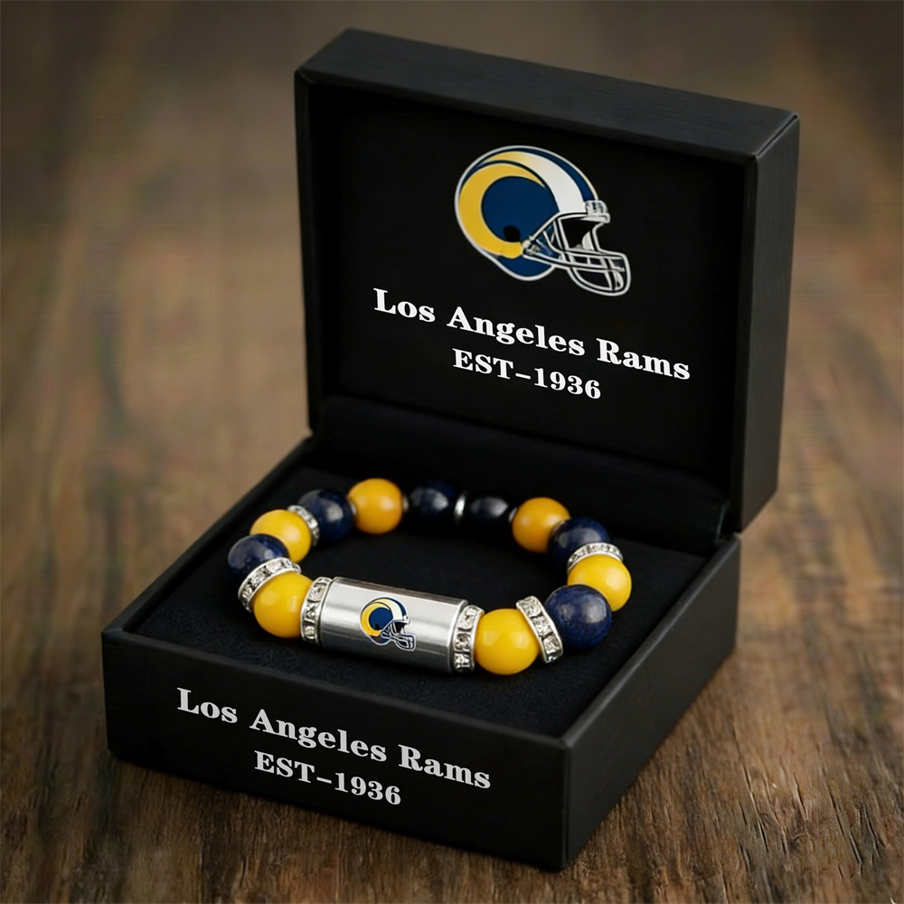 NFL Football Team Motivational Beaded Bracelet