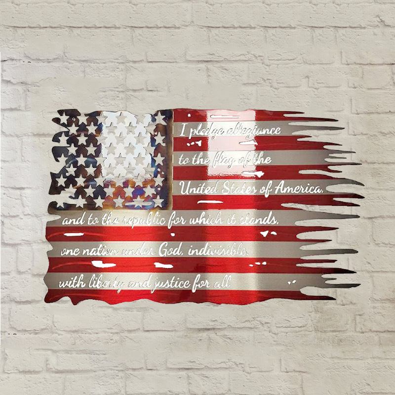 American symbol wrought iron silhouette