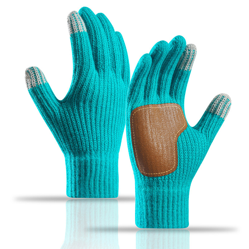 Womens Gloves with Touchscreen Wool Knit